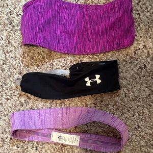 UA, Athleta and Lucy headbands